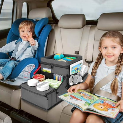 COOLBEBE Car Seat Organizer, Backseat Car Organizer, Grey - color: Grey