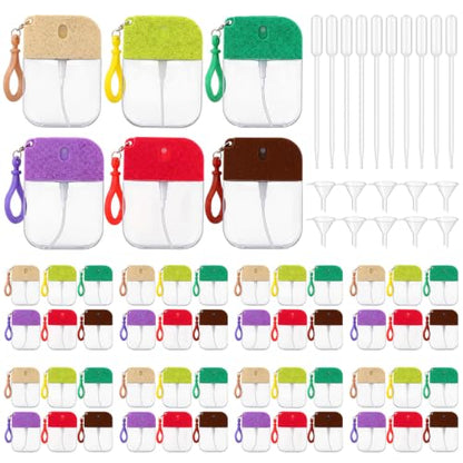 Rtteri 50 Pack 35ml Refillable Empty Travel Spray Bottles, Bright - color: Bright
