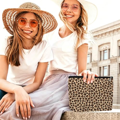Classic Leopard Print Makeup Bag Cosmetic Bag, Makeup Organizer for Women - color: Leopard Print 572