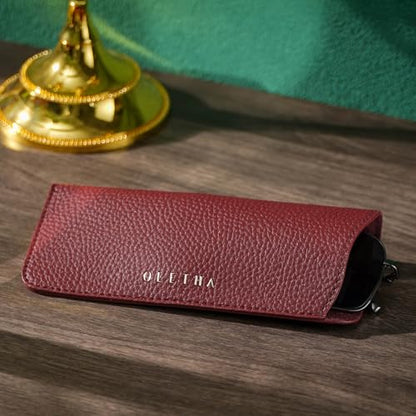 OLETHA Soft Glasses Case for Sunglasses, Readers & Eyeglasses, 2 Pack - color: Red