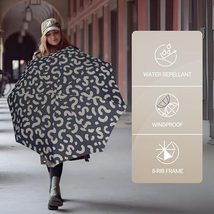 Knirps A.200 Medium Duomatic Windproof Umbrella for Adults – Automatic Open Close 38.5" Canopy, Travel Case Included - color: Cone Navy