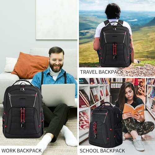 KROSER Travel Laptop Backpack 17.3 inch Computer Backpack - size: 17.3 inch