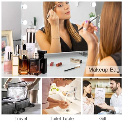 BOYATU Travel Makeup Bags Cosmetic Organizer Bag: 3-Set Make up Bag - color: 01-Z-Pink