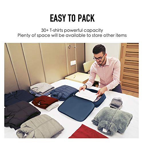 Bee Nesting 26L Compression Packing Cube Extra Large Travel Organizer - color: Gray Red, size: 26L