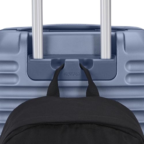 American Tourister Stratum 3.0 Carry-On Spinner, Airline Approved, Durable Hardside Luggage, Expands 1.5", RightHeight™ Adjustable Handle, Elemental Blue - color: Elemental Blue, size: Carry-On