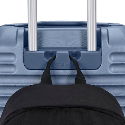 American Tourister Stratum 3.0 Large 28-Inch Spinner, Airline Approved, Durable Hardside Luggage, Expands 1.5", RightHeight™ Adjustable Handle, Elemental Blue - color: Elemental Blue, size: Large - Checked