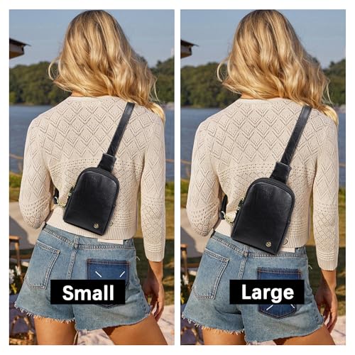 INICAT Touchscreen Crossbody Phone Purse, Small Sling Bag for Women - color: White Brown, size: Small
