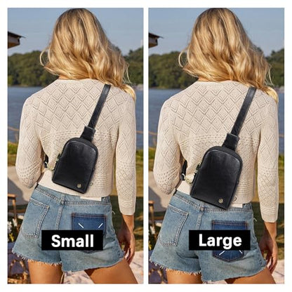 INICAT Touchscreen Crossbody Phone Purse, Small Sling Bag for Women - color: White Brown, size: Small