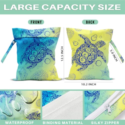 2 PCS Turtle Wet Dry Waterproof Bag Laundry Bag for Swimsuit - color: Turtle15