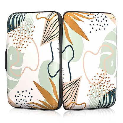 Rimilak Aluminuml Credit Card Holder,Boho Plants - color: Boho Plants