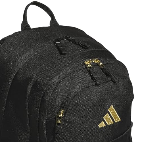 adidas Amplifier School Backpack 27L - color: Black/Gold Metallic/Bungee