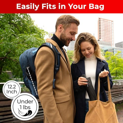 TUMELLA Reverse Folding Windproof Umbrella, Large 46", Strong & Light - color: K. Bundle Black & Black
