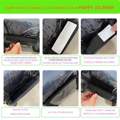 24 Inch Luggage Cover Protector Bag PVC Clear Plastic Suitcase Cover Protectors Travel Luggage Sleeve Protector