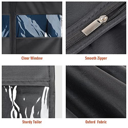 Univivi Garment Bag Suit Bag for Storage and Travel, 43 Inch, Set of 5 - size: 24"X43"-5pcs - Oxford