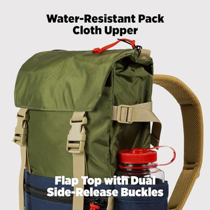 Topo Designs Rover Pack 클래식 백팩, EDC + 통근 가방, 1000D 나일론, 본 화이트/블랙, 클래식 - color: 본 화이트/블랙