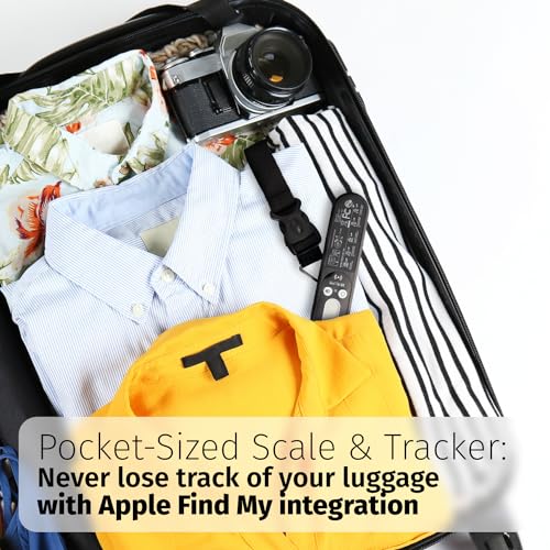 Digital Luggage Weight Scale with Apple Find My Tracker, up to 110lb/50kg