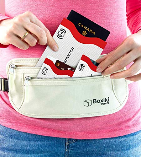 Boxiki Travel Set of 12 RFID Blocking Sleeves. Best way to Protect your Cards from Electronic Theft. Durable, Lightweight and Compact Design to fit in any Pocket or Purse. (White) - style: Classic White Collection