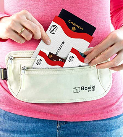 Boxiki Travel Set of 12 RFID Blocking Sleeves. Best way to Protect your Cards from Electronic Theft. Durable, Lightweight and Compact Design to fit in any Pocket or Purse. (White) - style: Classic White Collection