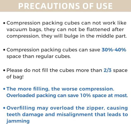 BAGAIL 4 Set/6 Set/8 Set Compression Packing Cubes Travel Accessories Expandable Packing Organizers(Purple HalfMesh 6 Set) - color: 6-Purple, style: Half Mesh