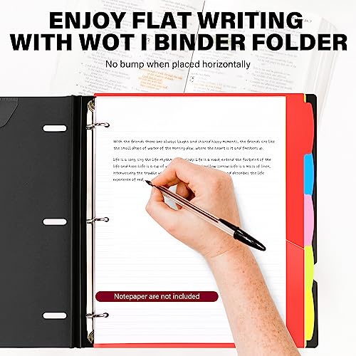 WOT I Telescoping Project Organizer, 1 Inch 3 Ring Binder, Black - color: Black, size: 1 Pack