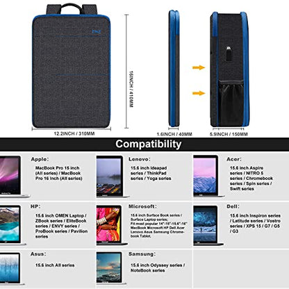 ZINZ Slim & Expandable Laptop Backpack 15 15.6 16 Inch, B01BL01 - color: B01bl01, size: 15"-16"