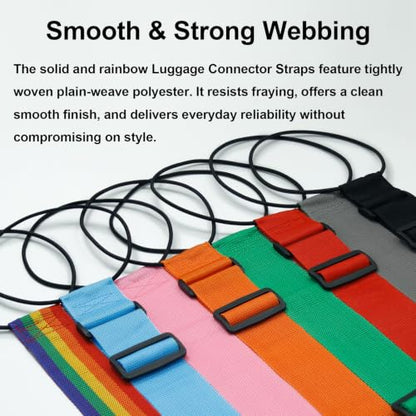 Add Bag Luggage Strap for Suitcases - LHZHLE 2 Pcs Adjustable Bungee Straps - color: Orange Skull Pattern