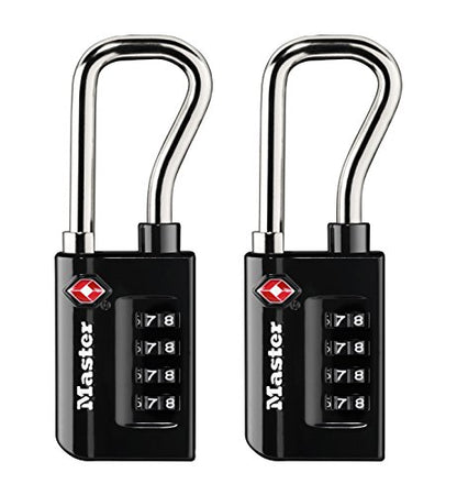 Master Lock TSA Approved Combination Luggage Lock Black 2-Pack 4696THC - size: 2 Pack