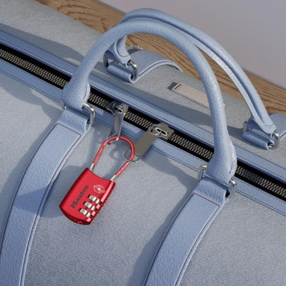 Master Lock 4688D Set Your Own Combination TSA Approved Luggage Lock, 1 Pack, Red - color: Red, size: 1 Pack