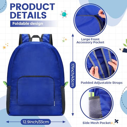 Eccliy Backpacks Bulk 17 Inch Lightweight Foldable Travel,5 Classic Color - color: Classic Color