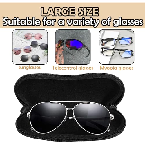 Glasses Case Eyeglass Sunglasses Zipper Soft Neoprene Ultra Light Pouch Metal Belt Clip Aesthetic Women Men - color: E15-moon Mushroom
