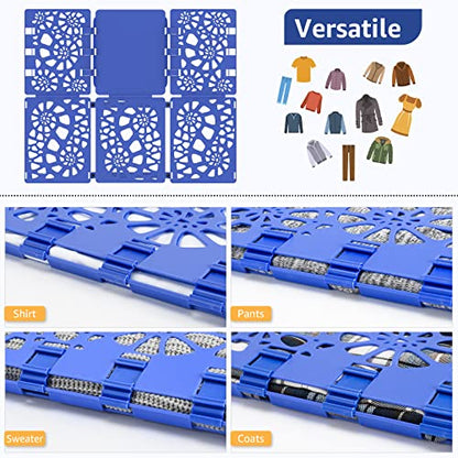 BoxLegend Shirt Folder V2 Shirt Folding Board Clothes Folder Neatly Blue - color: Blue