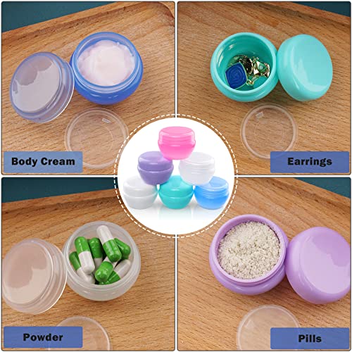 Cosywell Small Travel Containers Plastic 6 Pieces Travel Jars for Creams - style: C-6 Pieces
