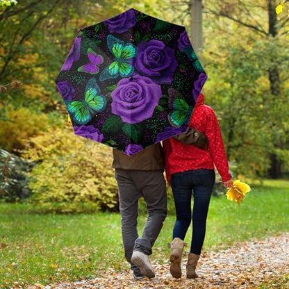 Folding Umbrella, Automatic Small Compact, Sun & Rain - color: MT79