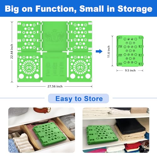 BoxLegend V3 Shirt Folder Board Tshirt Clothes Folding Board Durable Green - color: Light Green