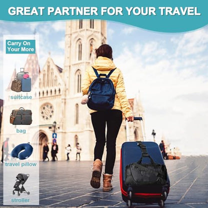 Luggage Straps Travel Belt Multiple Suitcase Connector, 2 Pack Light Blue - color: 2Pcs Light Blue