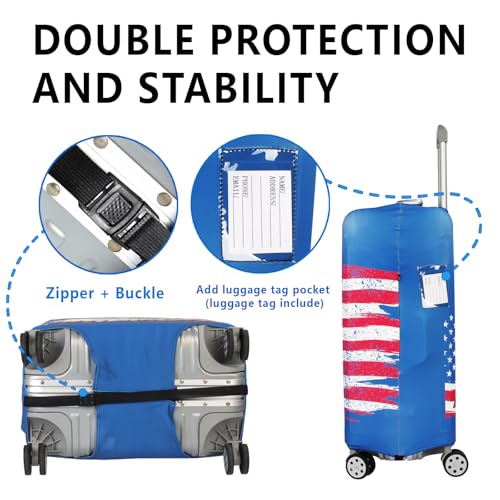 Travel Luggage Cover Protector Stretchable,Washable&Anti-Scratch,Fits 18-32 Inch case (Eagle, XL(29-32 inch)) - color: Eagle, size: XL(29-32 inch)