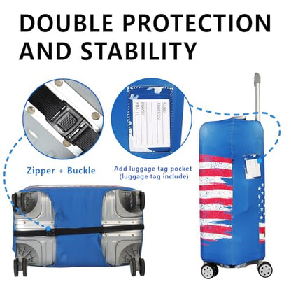 Travel Luggage Cover Protector Stretchable,Washable&Anti-Scratch,Fits 18-32 Inch case (Eagle, XL(29-32 inch)) - color: Eagle, size: XL(29-32 inch)