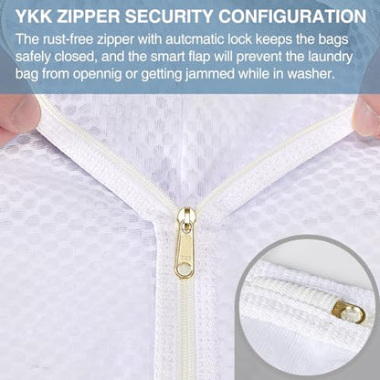 3 pcs Durable Honeycomb Mesh Laundry Bags for Delicates 12" x 15" (3 Medium) (Pack of 2) - size: 3 Medium (Pack of 2)