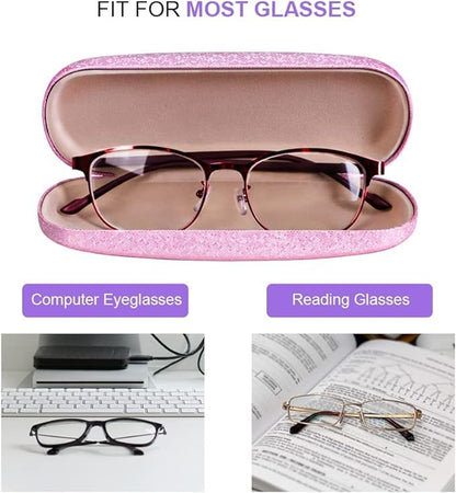 ZONLY Eyeglasses Case,(4 Piece) Unisex Hard Shell Eyeglasses Cases Protective Case For Glasse - color: Style a