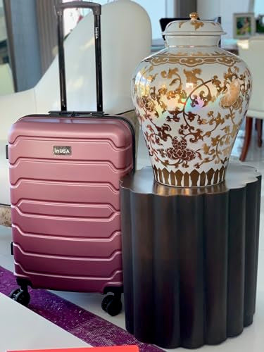 InUSA TREND Luggage with Spinner Wheels | Durable Lightweight Hardshell Suitcase,Travel sets with Handle and Trolley | (20in, 24in, 28in) 3 Piece Set | Rose Gold - color: Rose Gold, size: 3-Piece Set (Carry-on, Medium, Large)