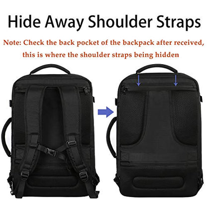 MATEIN Carry on Backpack, Extra Large Expandable Travel Backpack for Men - color: Black, size: X-Large