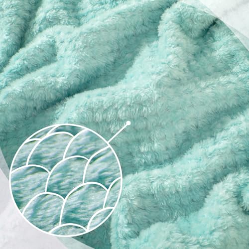 urnexttour Travel Pillow and Blanket Set Neck Pillow Airplane Foam Mint - color: B-blue Green