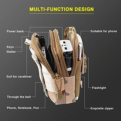 Waist Cell Phone Holster Belt Bag Universal Outdoor Phone Pouch Case Gadget Pocket for iPhone X 8 7 6 6s Plus Samsung Galaxy S8 S7 S6 S5 S4 S3 Note 8 5 4 3 2 LG HTC Etc - color: Green