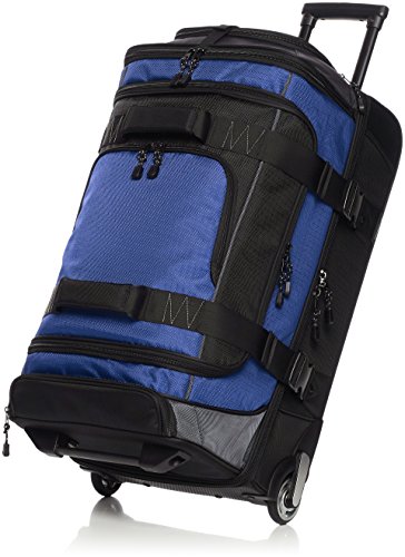 Amazon Basics Ripstop Wheeled Duffel, 30 Inch - Blue - color: Blue, size: 30"
