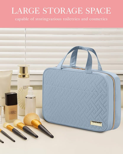 HOTOR Hanging Travel Toiletry Bag Women Men Essentials Light Blue - color: Light Blue, size: Medium
