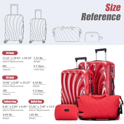 Cosbarn Luggage Sets 3 Piece Suitcases with Wheels, Suitcase Set, ABS+PC Hardshell Luggage with Phone Holder, Lightweight Carry on Luggage with TSA Lock Spinner Wheels - color: SkyBlue, size: 3 Piece Sets (20/DB/TB)