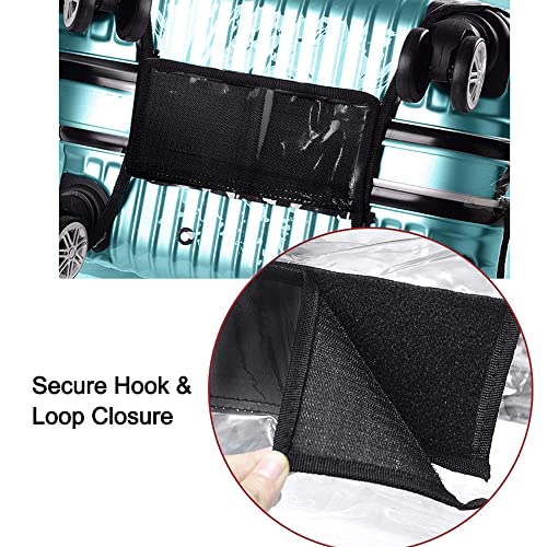 30 Inch Waterproof Clear Suitcase Cover (Black Trim) - color: Black Trim-0.4mm, size: 30" Suitcase Cover.