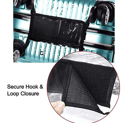 30 Inch Waterproof Clear Suitcase Cover (Black Trim) - color: Black Trim-0.4mm, size: 30" Suitcase Cover.