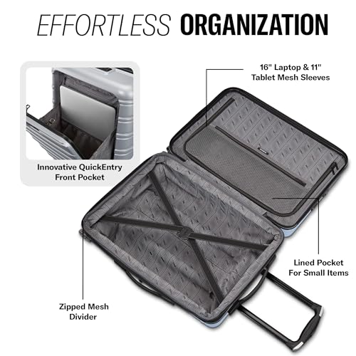 Samsonite Omni 2 PRO Hardside Expandable Luggage with Spinners, Arctic Silver, Carry-on - color: Artic Silver, size: Pro Carry-on Spinner
