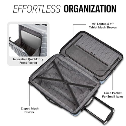 Samsonite Omni 2 PRO Hardside Expandable Luggage with Spinners, Arctic Silver, Carry-on - color: Artic Silver, size: Pro Carry-on Spinner